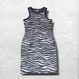 Zebra Print Mini Dress